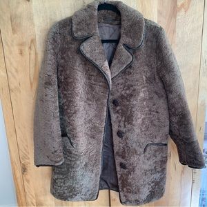 Vintage Owen Barry Women's 100% Sheepskin Coat Made in the UK